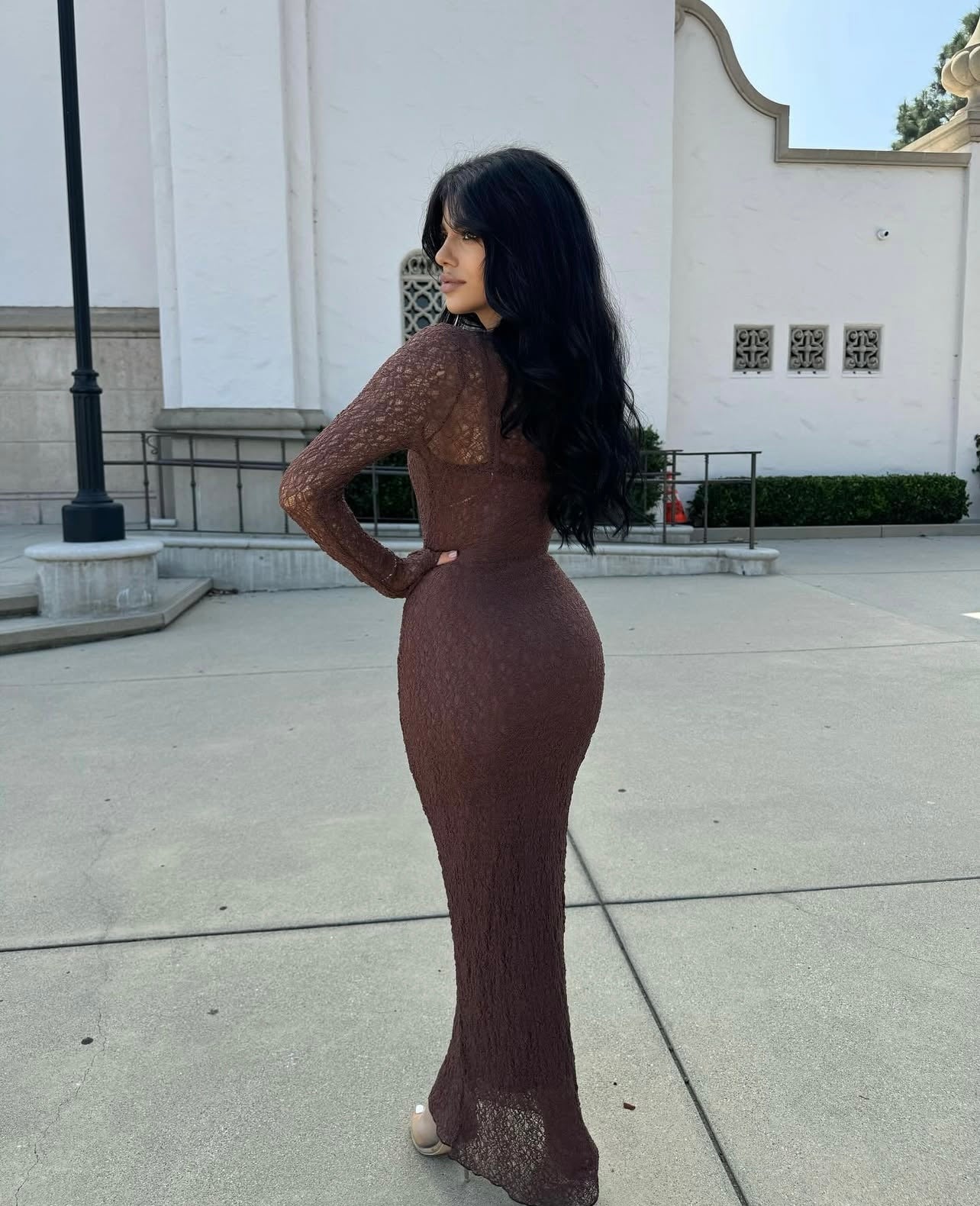 LOLA - LACE LONG DRESS