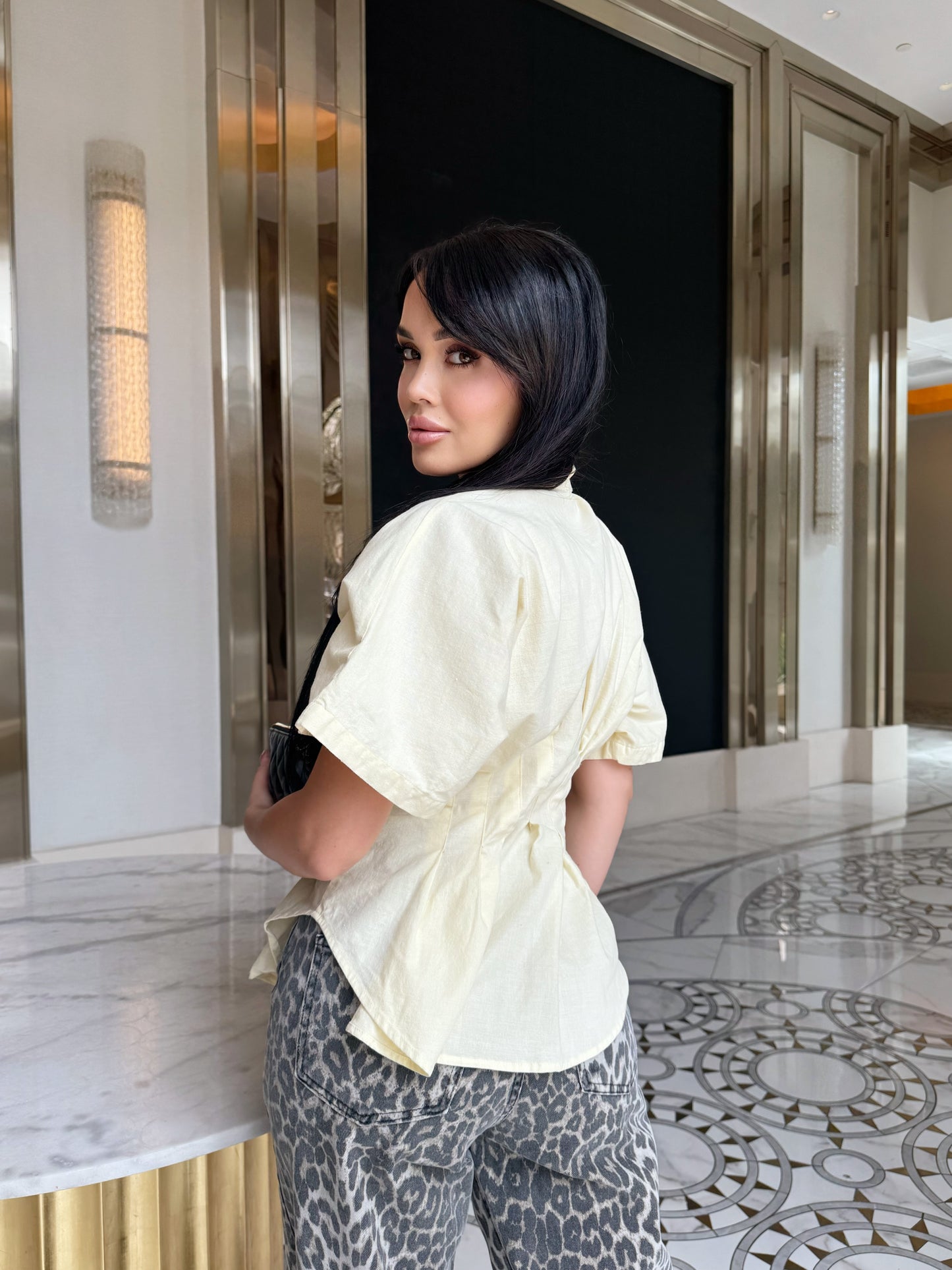 BLANCA - LINEN TOP