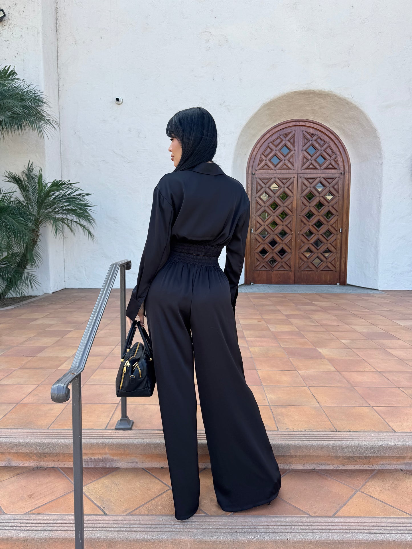 EIRA - SATIN PANTS SET