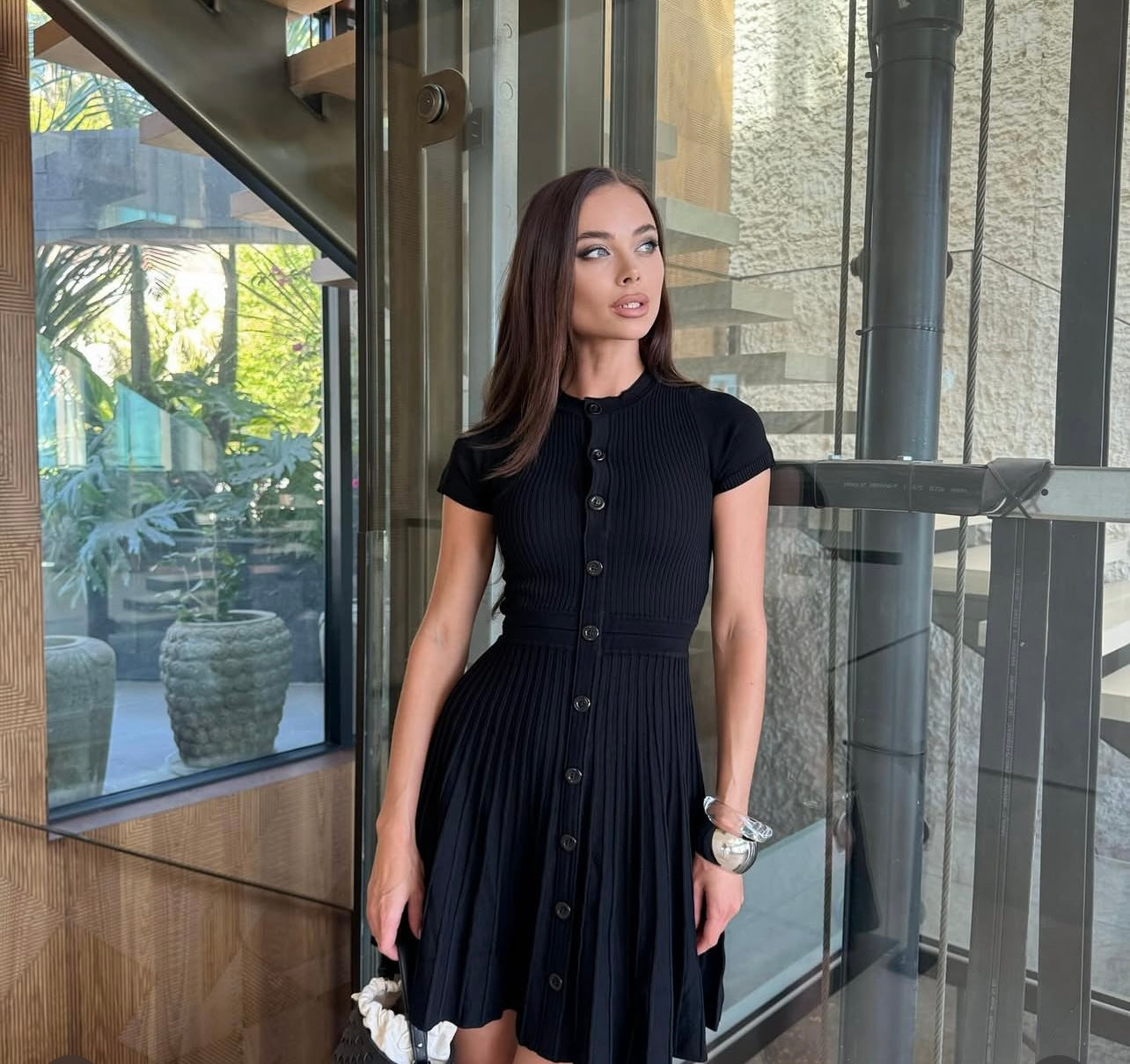 BELLA - BUTTON DRESS