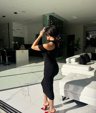 Load image into Gallery viewer, Amira-Midi Black Dress
