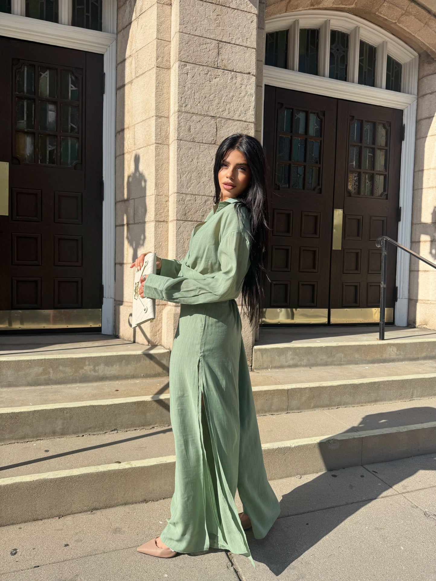 KYLIE - SLIT PANTS SET