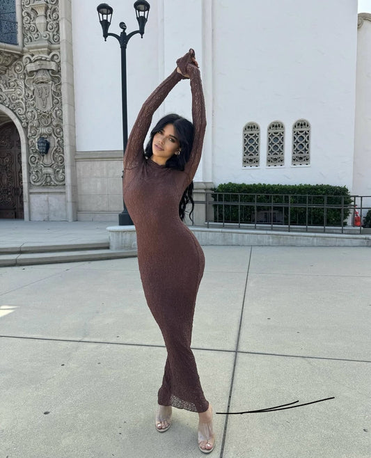 LOLA - LACE LONG DRESS