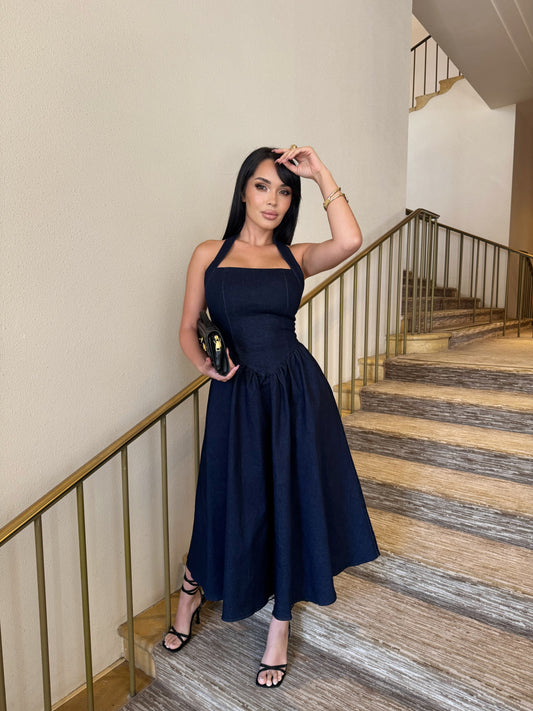 RENA - HALTER DRESS