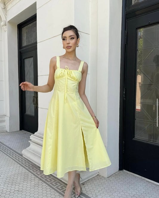 ADRINNA - SLIT SUMMER DRESS
