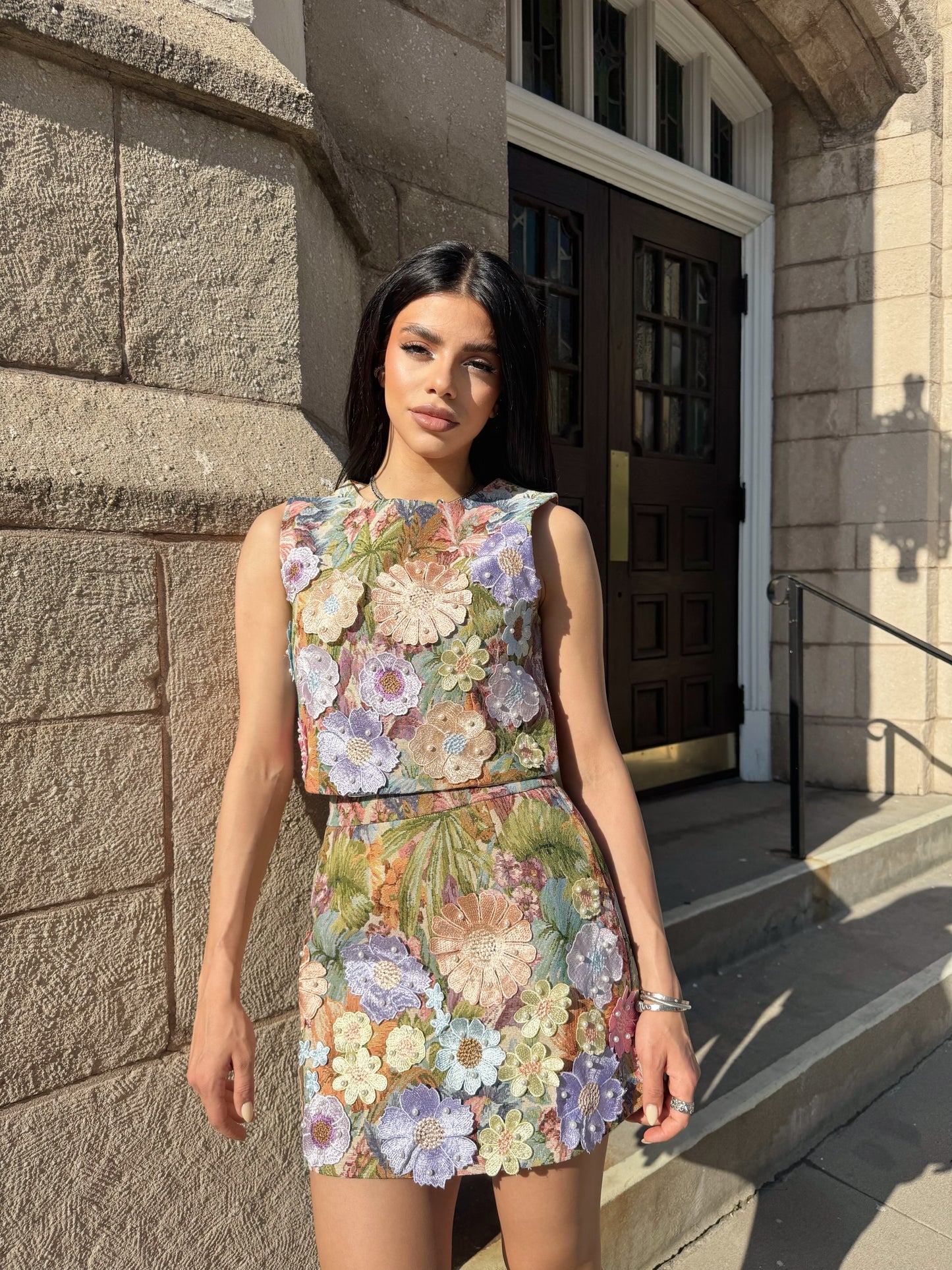 DIANA - FLOWER SKIRT SET