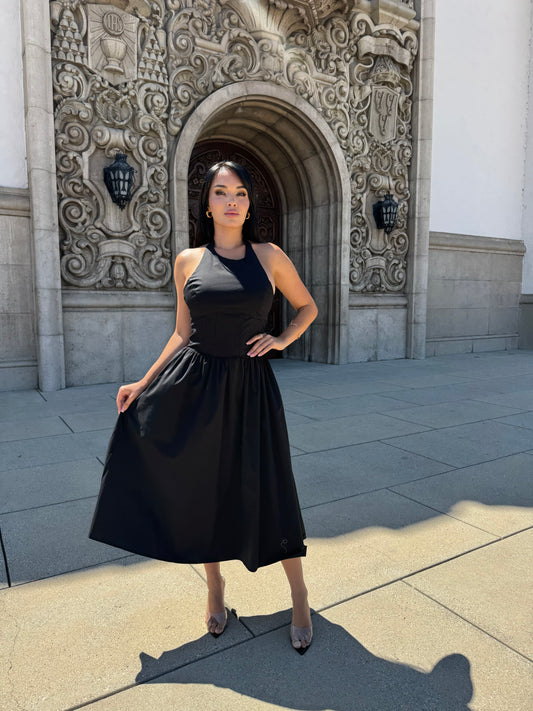 LARA - HALTER DRESS