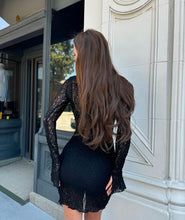 Load image into Gallery viewer, Eva-Black Net Dress
