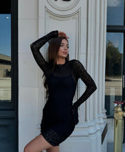 Load image into Gallery viewer, Eva-Black Net Dress
