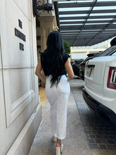 Load image into Gallery viewer, Scarlett-Denim White Slit Skirt
