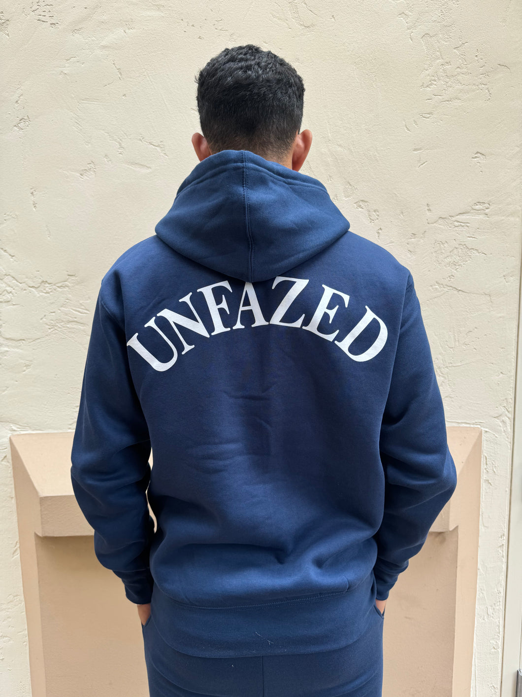 Unfazed Hoodie-Navy Blue