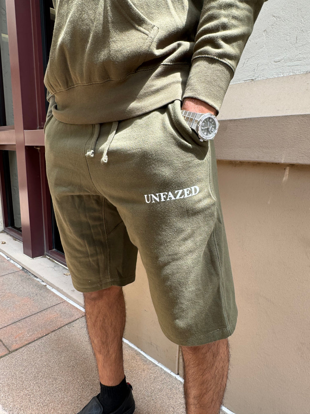 Unfazed Shorts-Army Green