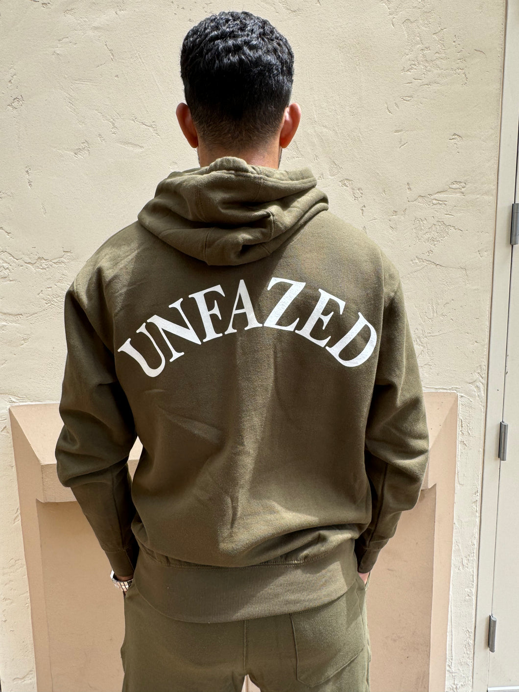 Unfazed Hoodie-Army Green